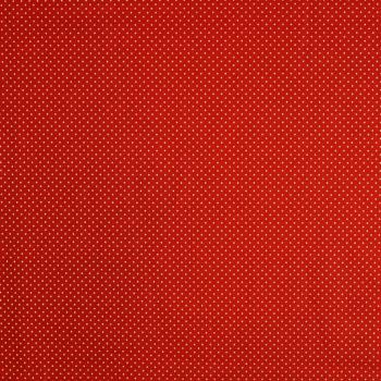 Baumwolldruck Goldglitzerpunkte Ø 1mm auf Rot